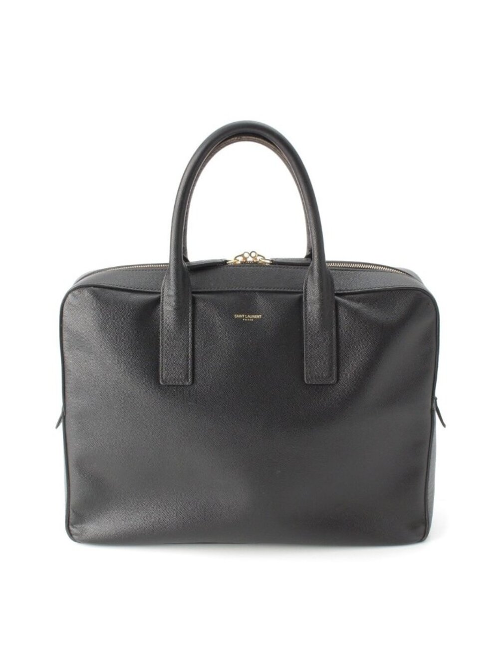 Saint Laurent Classic Museum Flat Leather Briefcase Black - Picture 1 of 10